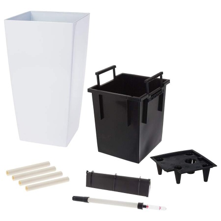 Пластиковое кашпо с автополивом Conic Silk