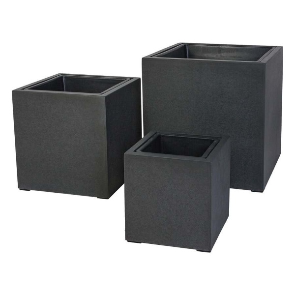 Цветочный горшок Natural smooth Cube