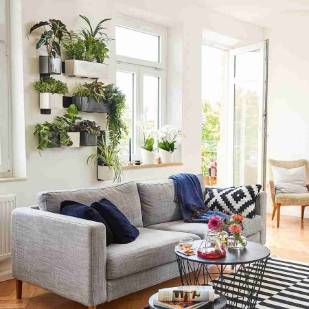 Настенное кашпо Lechuza Green Wall Home Kit Glossy