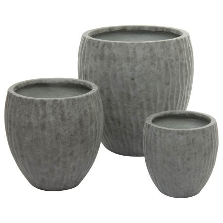 Большой уличный горшок Waves Round