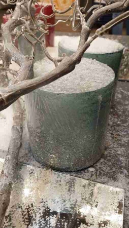 Свеча глиттерованная (с блестками)