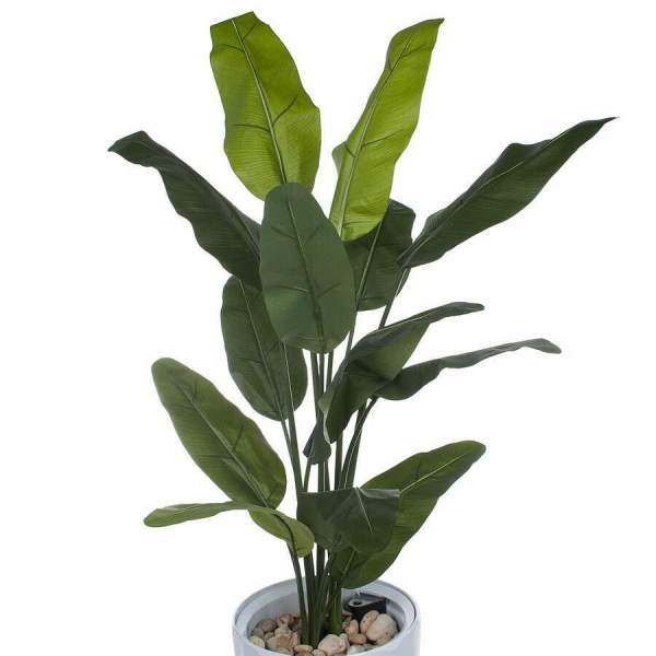 Растение искусственное Стрелиция в горшке Vase Rib