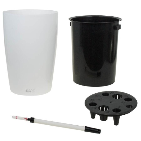 Пластиковое кашпо с автополивом Vase Silk