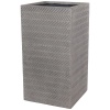 Высокий горшок Fishbone Fossil-wood grey Column