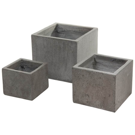Уличный большой горшок Liverpool Cubical