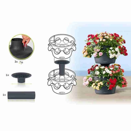 Соединители для 2-х ярусного кашпо Lechuza Cascada