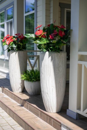 Высокий горшок вазон Lava 