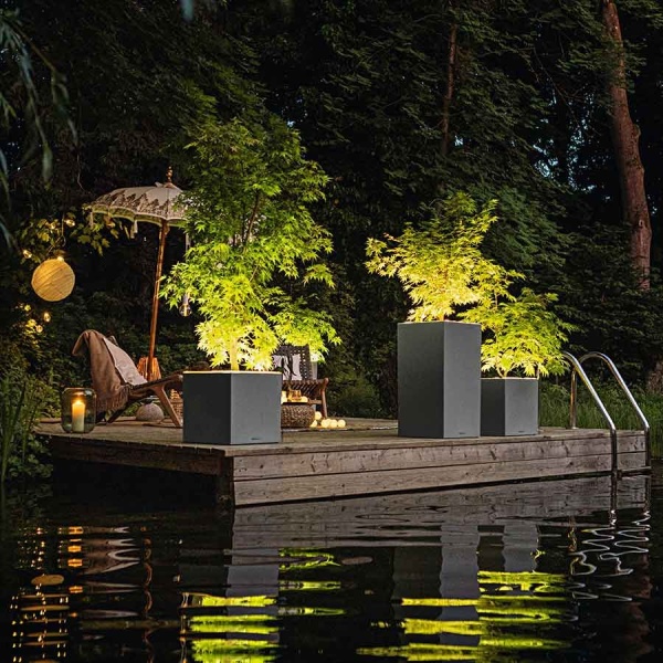 Кашпо Lechuza Canto Stone LED high