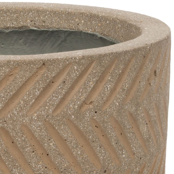 Большой горшок Fishbone Fossil-wood Cylinder