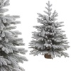 Ель настольная заснеженная искусственная 