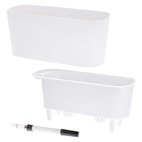 Пластиковое кашпо с автополивом Oval Silk