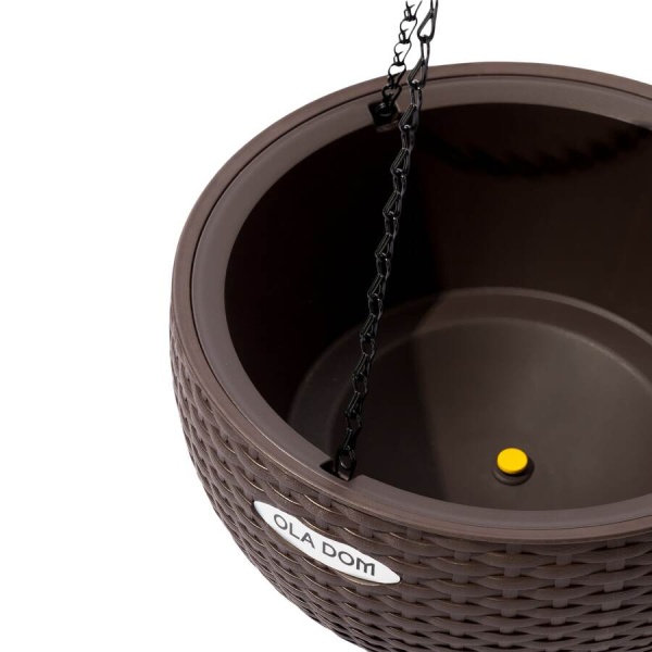 Кашпо круглое OLA DOM RATTAN 5 литров фото