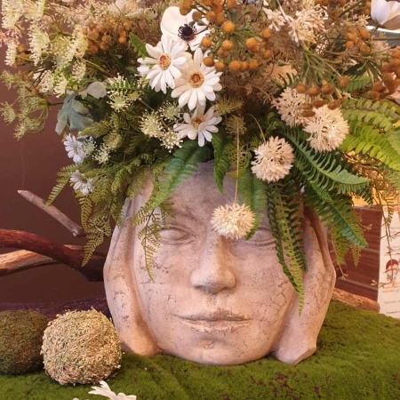 Глиняный горшок голова Head Ear