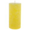 Свеча парафиновая цилиндр желтая