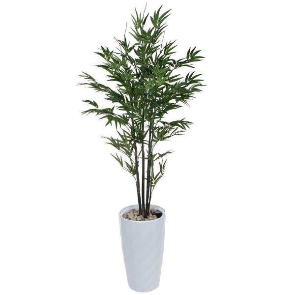 Бамбук искусственный в горшке Vase Rib