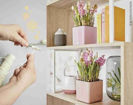 Кашпо Lechuza Cube Glossy Kiss