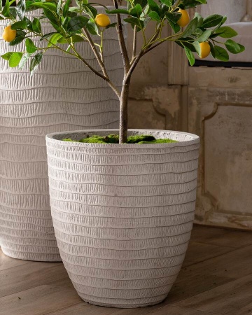 Уличный большой горшок Waves Round