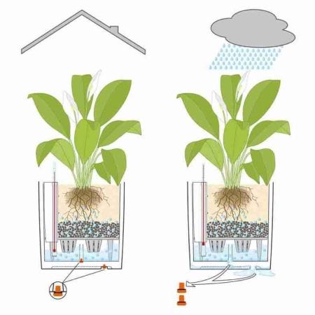 Кашпо Lechuza Cube