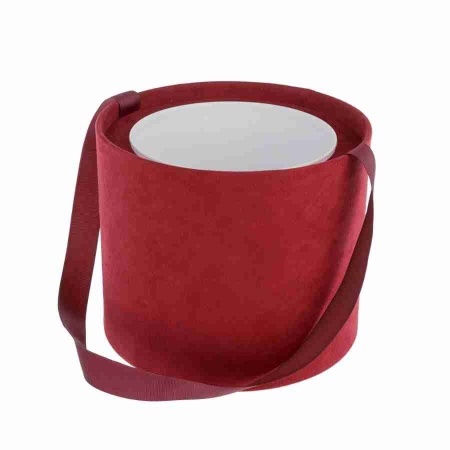 Коробка-ваза Red со вставкой из искусственной замши