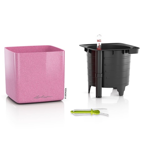 Кашпо Lechuza Cube Glossy Kiss