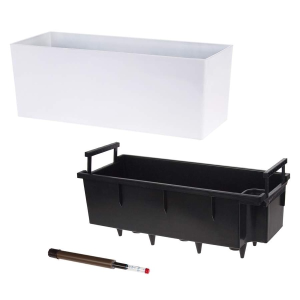 Пластиковое кашпо для балкона VITA Matt