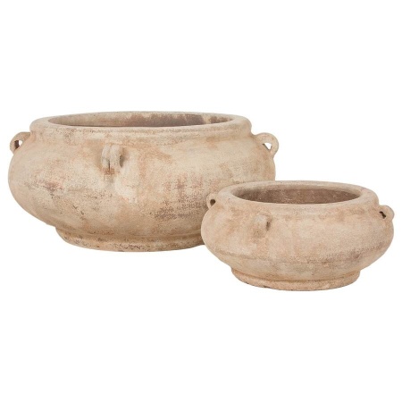 Горшок из глины Jar round