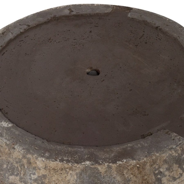 Большой цветочный горшок Plain Round Patina