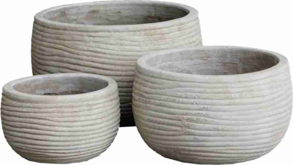 Горшок из глины Аnterra Rib Round