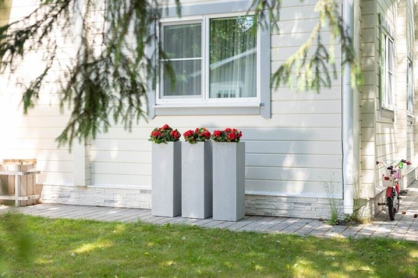 Цветочный горшок Square Natural Smooth rect