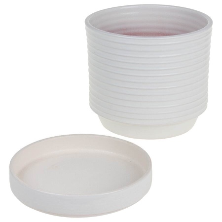 Горшок из керамики Волна