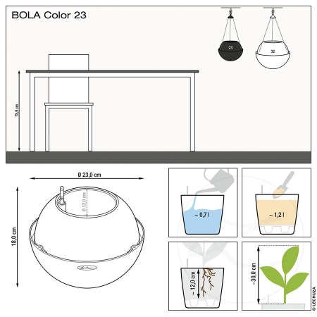 Кашпо Lechuza Bola