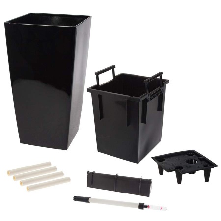 Пластиковое кашпо с автополивом Conic Silk