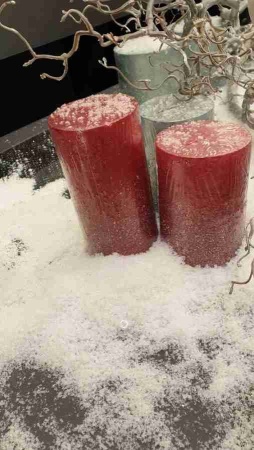 Свеча глиттерованная (с блестками)