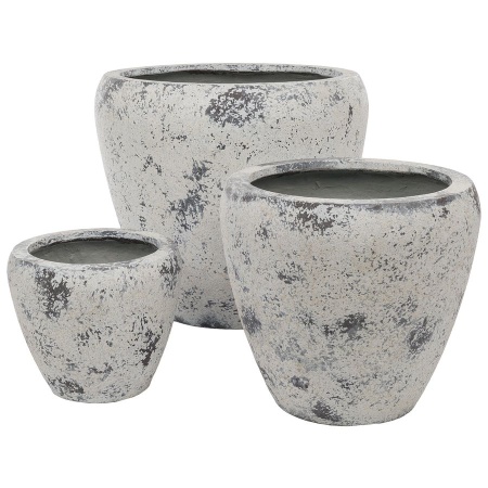 Большой цветочный горшок Plain Round Patina