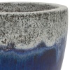 Горшок из керамики Sandblue round
