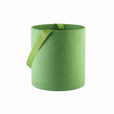 Коробка-ваза Green со вставкой из искусственной замши