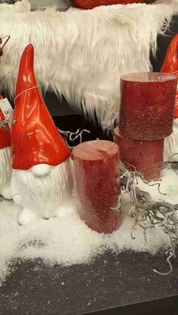 Свеча глиттерованная (с блестками)