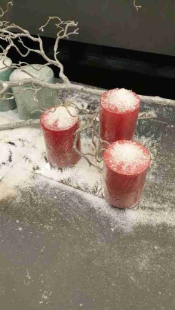 Свеча глиттерованная (с блестками)