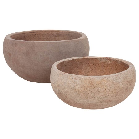 Большой глиняный горшок Terra Round bowl