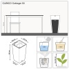 Кашпо Lechuza Cubico Cottage