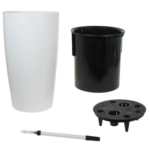 Пластиковое кашпо с автополивом Vase Silk