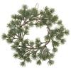 Венок еловый искусственный Заснеженный
