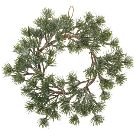 Венок еловый искусственный Заснеженный