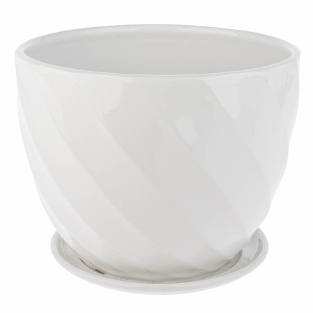 Горшок из керамики Волна