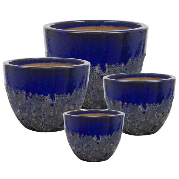 Керамический горшок Sblack round