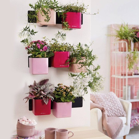 Кашпо Lechuza Cube Glossy Kiss