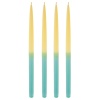 Набор столовых свечей синие