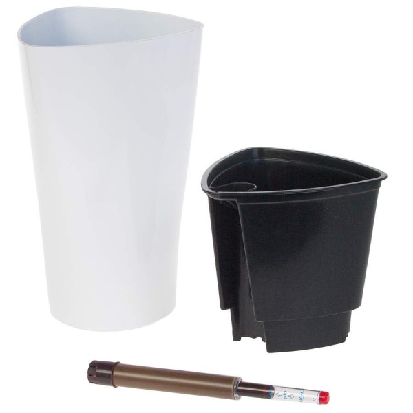 Пластиковое кашпо с автополивом Crater Silk