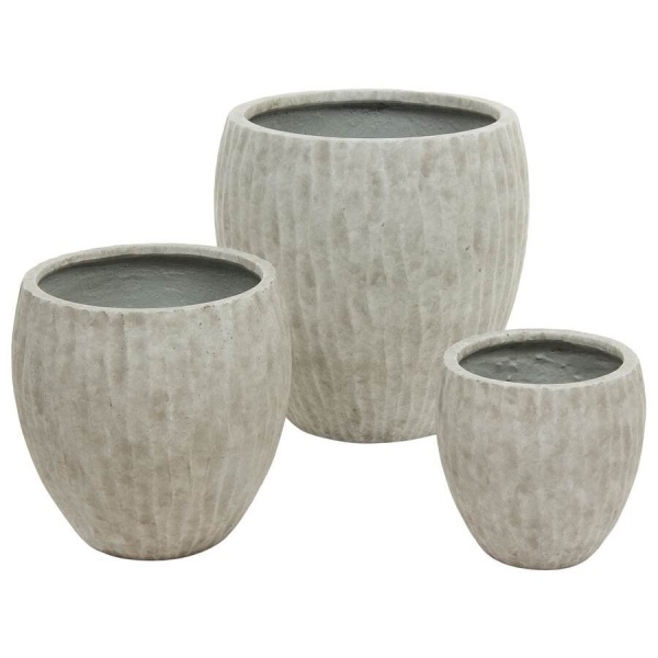 Большой уличный горшок Waves Round