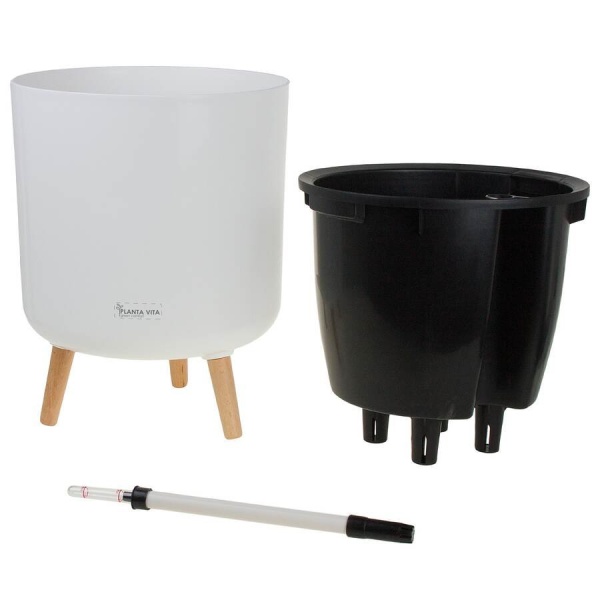 Пластиковое кашпо с автополивом Cylinder Matt WL